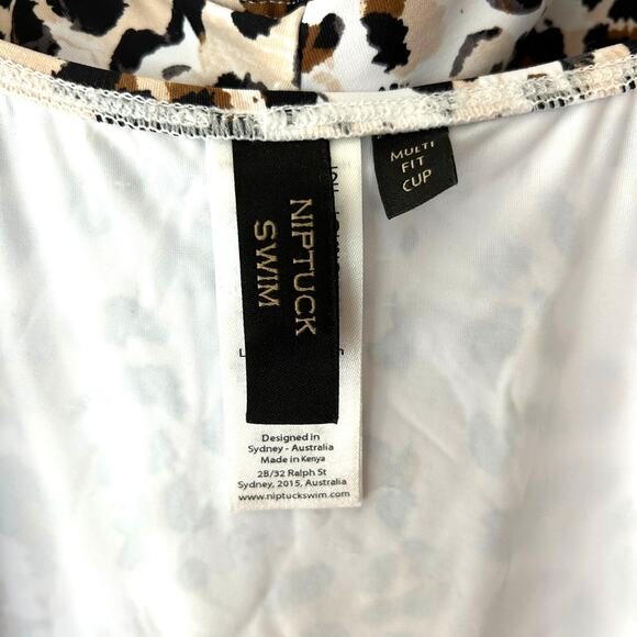 Nip Tuck Swim Leopard Print One Piece Swimsuit Women’s 8 Tummy Control - Picture 9 of 10